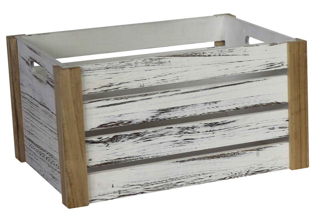 wooden crate with wooden corner protector