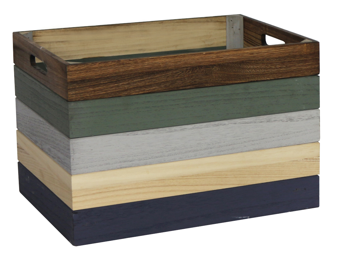 five tone wood crate