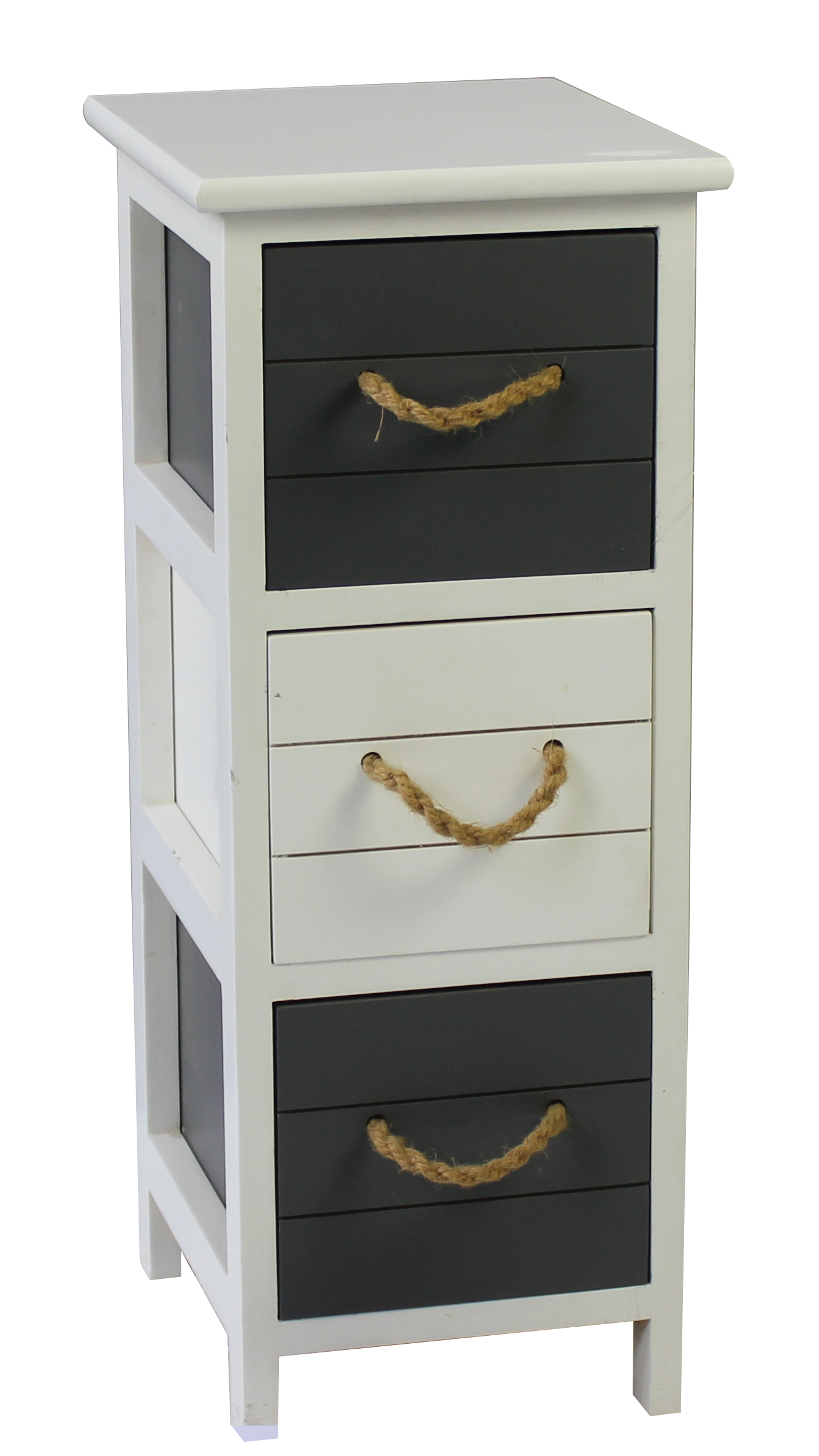three drawer wooden cabinet